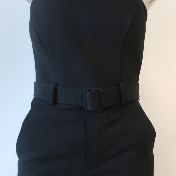 NWT Womens A.L.C. Black Strapless Belted Jumpsuit 6 - Picture 3 of 12